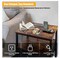 Nightstand with Charging Station, 3-Tier Storage Shelf, Vintage Brown, Side Table for Bedroom, Dorm, Bedside End Table with USB Ports and Outlets, Night Stand with Fabric Drawer